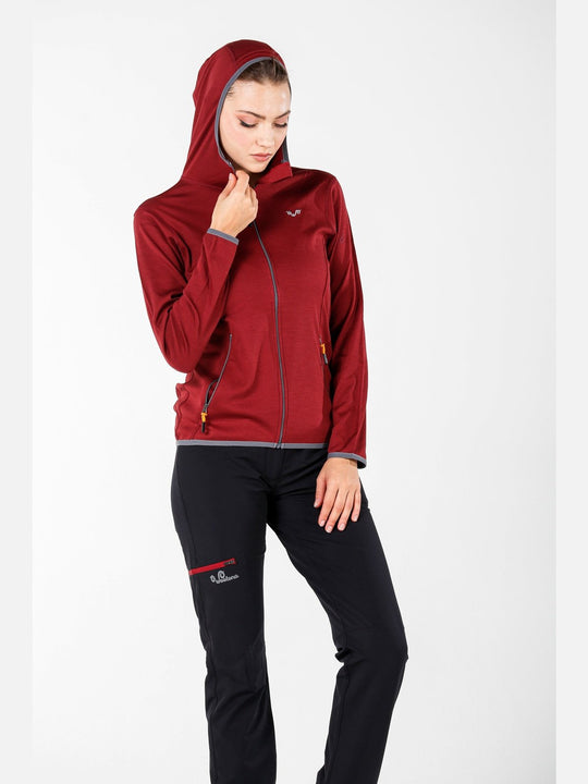 MARIN- Aktivni ženski duks sa kapuljačom 100% merino vuna