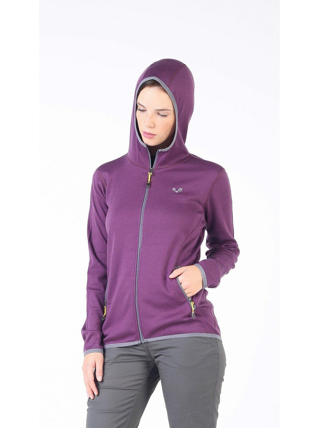 MARIN- Aktivni ženski duks sa kapuljačom 100% merino vuna