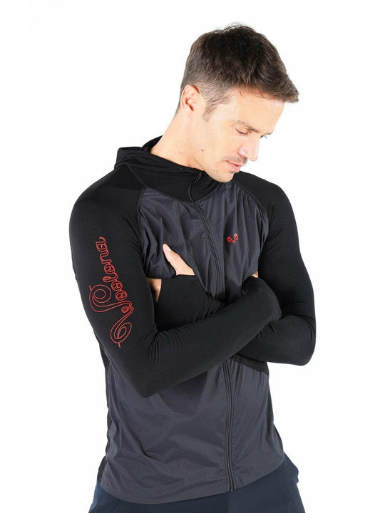 PAKKE HYBRID- Aktivni veš Seamless zip merino duks