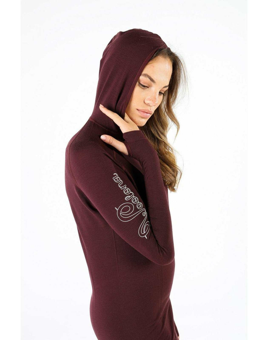 DOCCA- Aktivni veš Seamless zip merino duks