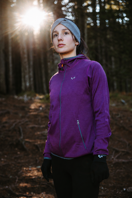 Ženska traka za glavu od 100% merino vune | Set 2 kom – antracit + siva
