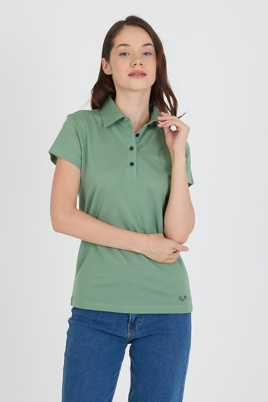 Polo pique women majica 100% merino vuna