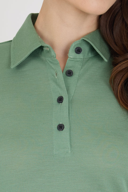 Polo pique women majica 100% merino vuna
