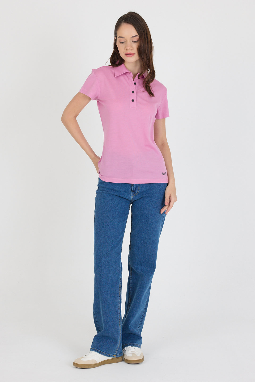 Polo pique women majica 100% merino vuna