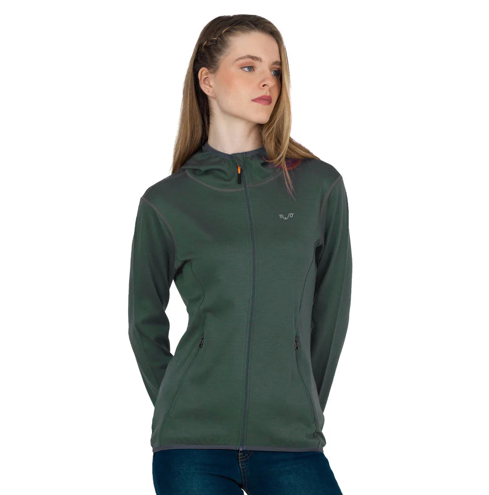 MARIN- Aktivni ženski duks sa kapuljačom 100% merino vuna