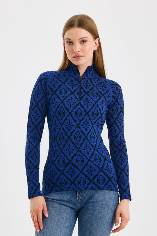 VENUS- Aktivni veš 100% merino vuna zenska bluza 1/4 Zip