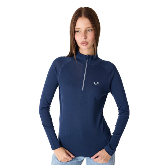 VEGA- Aktivni veš 100% merino vuna ženska bluza 1/4 Zip