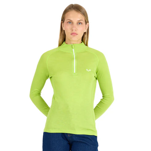 VEGA- Aktivni veš 100% merino vuna ženska bluza 1/4 Zip
